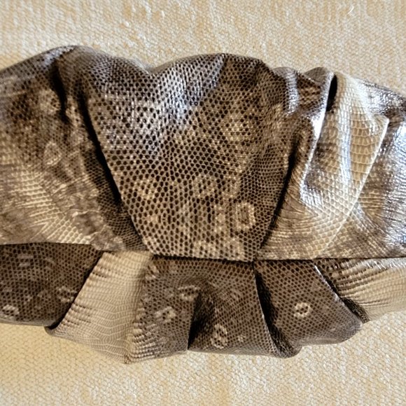 Simply Vera Vera Wang Purse Handbag Gray Snakeskin Pattern New Without Tags - Picture 3 of 4